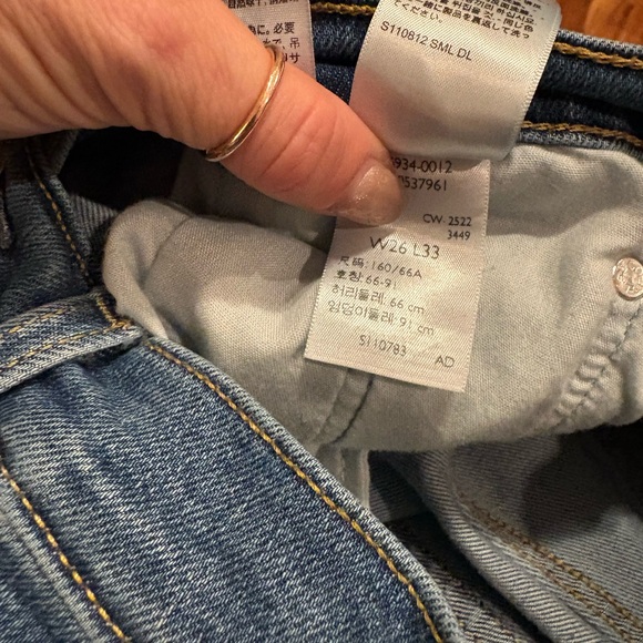 Levi’s Ribcage Boot Jeans Size 26 High Rise Bootcut (0360) - Picture 7 of 9